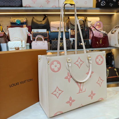 LVB 41cm OTG Large Tote Bag - Cream Pink (Double Box Ultra Premium)