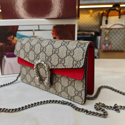 GG Diana Crossbody Bag (Double Box Packaging) - Red Trim