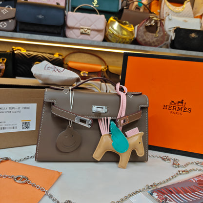 HRMS Mini Kelly- Grey (Ultra Premium Double Box)