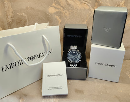 E A Analog Black Dial Men's Watch