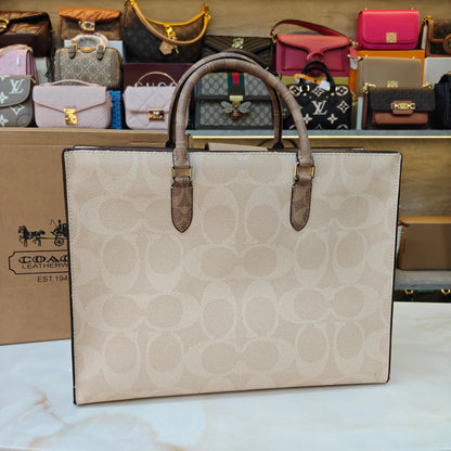 CH Maggie Tote Bag Ultra Premium with Box (Beige Monogram)