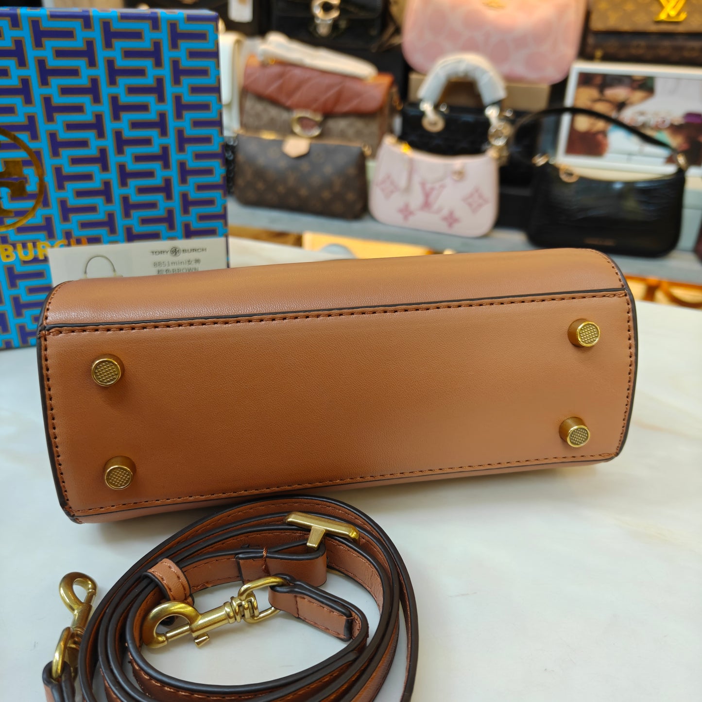 TB Mini Satchel - Tan