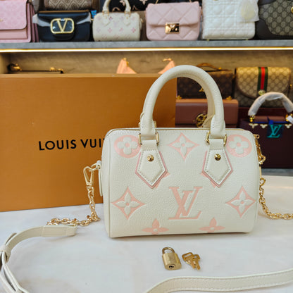 LV Speedy Bandoulière - Cream Pink (Ultra Premium)