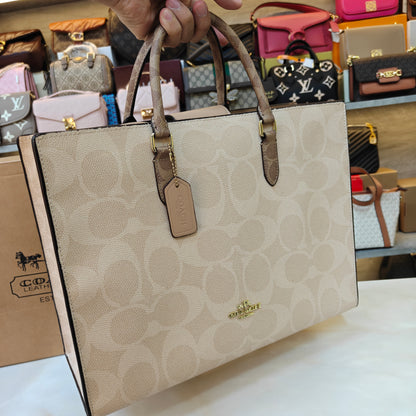 CH Maggie Tote Bag Ultra Premium with Box (Beige Monogram)
