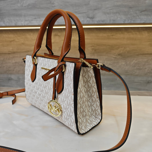 MK34 Satchel Bag (White Tan)