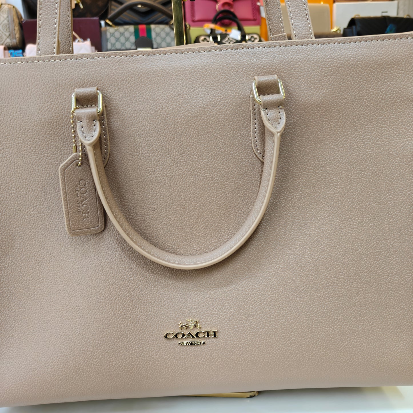 CH Maggie Tote Bag - Ultra Premium with Box (All Beige)