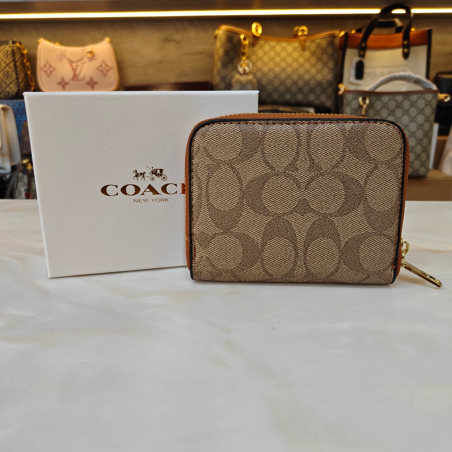 CH Mini Wallet - Tan Apricot