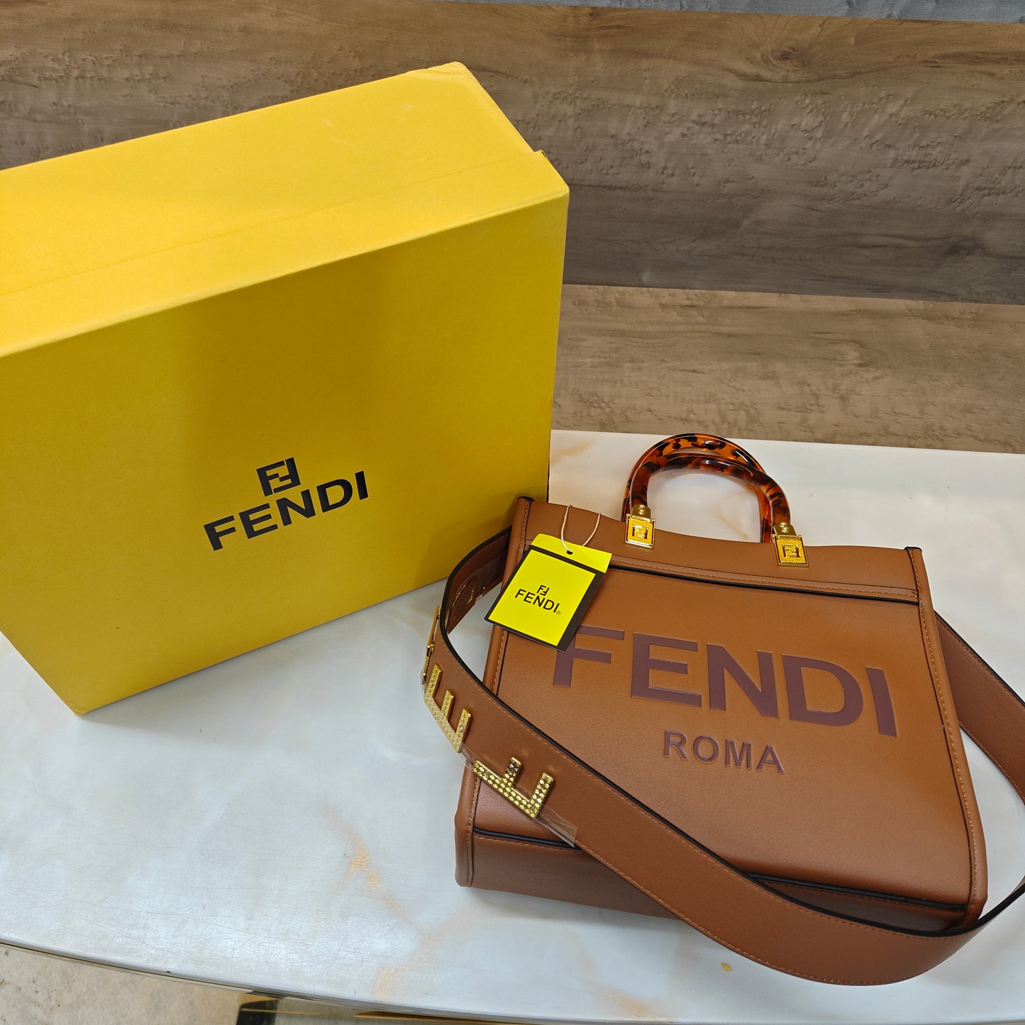 FND Mini Tote - Tan (With Box)