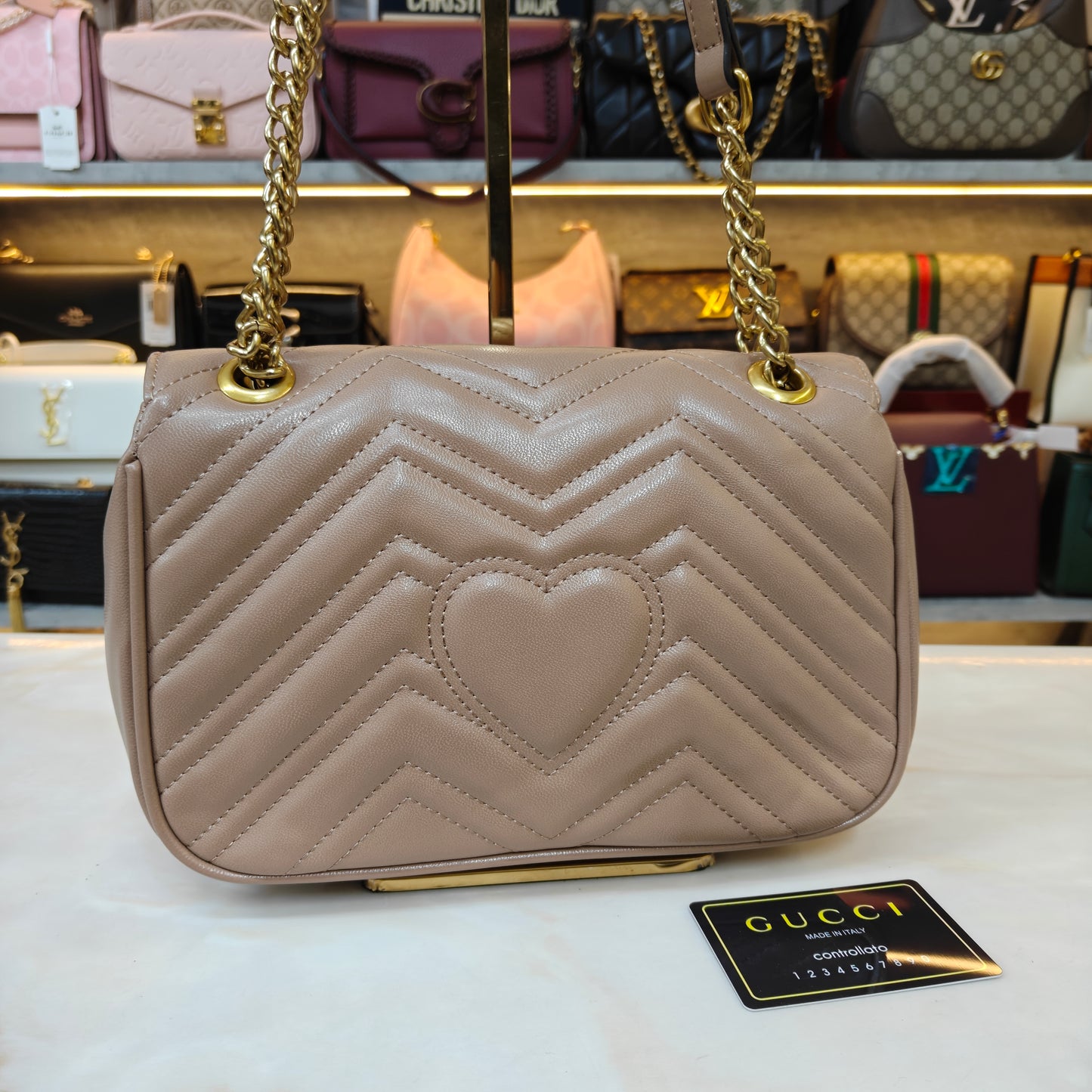 GG Marmont Medium Size (Beige)