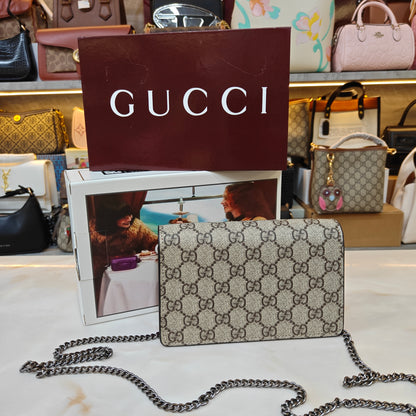 GG Diana Crossbody Bag (Double Box Packaging) - Red Trim