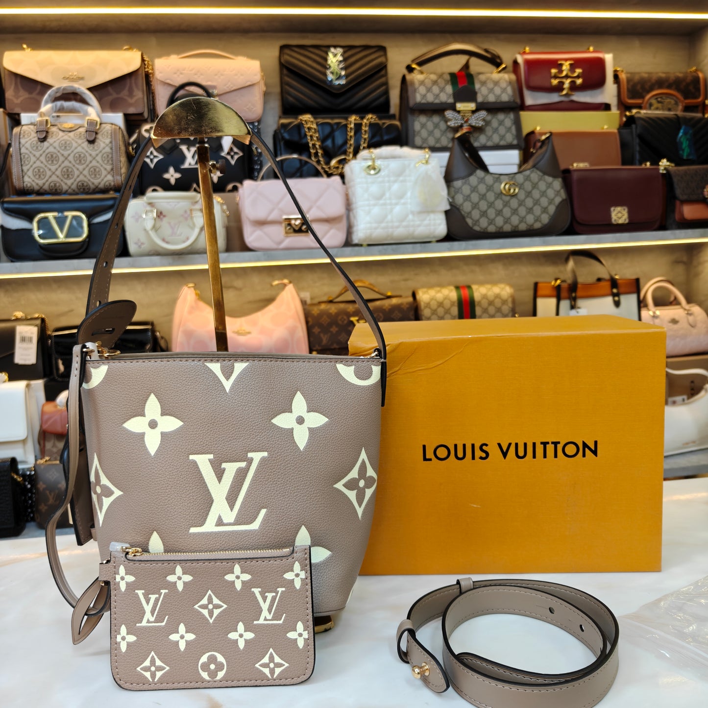LV All in Bucket Bag (Ultra Premium) Beige