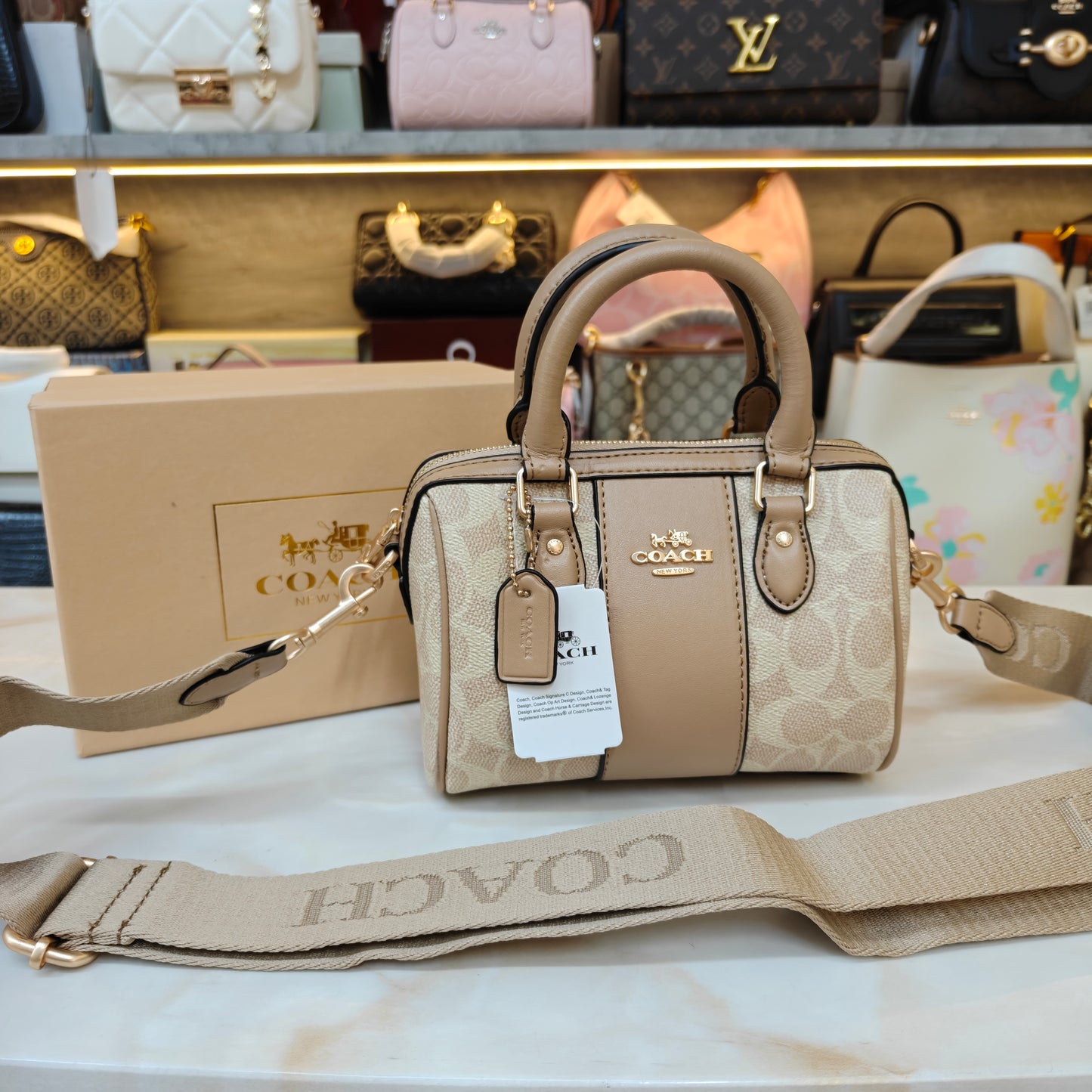 CH Speedy Crossbody Satchel - Light Apricot