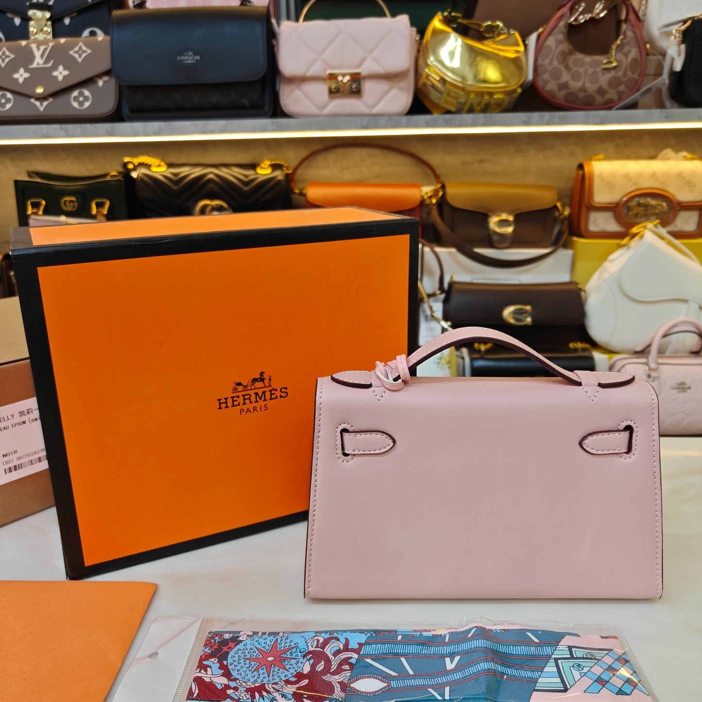 HRMS Mini Kelly- Pink (Ultra Premium Double Box)