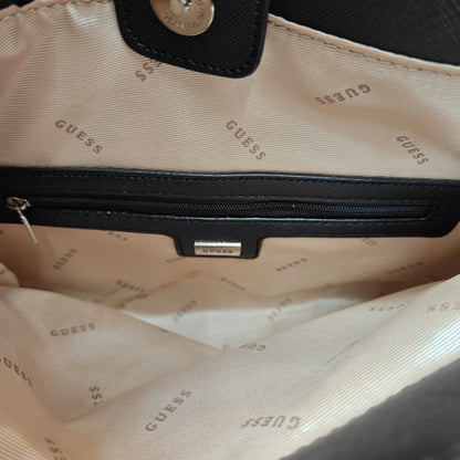 GUESS72 Satchel Bag - Solid Black