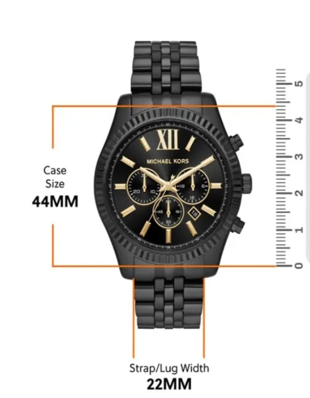 MK Lexington Analog Black Dial Men's