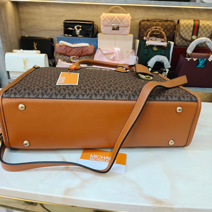 MK Mirella Tote Bag - Tan Coffee