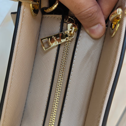 CH44 - Satchel Bag (Beige Colour)