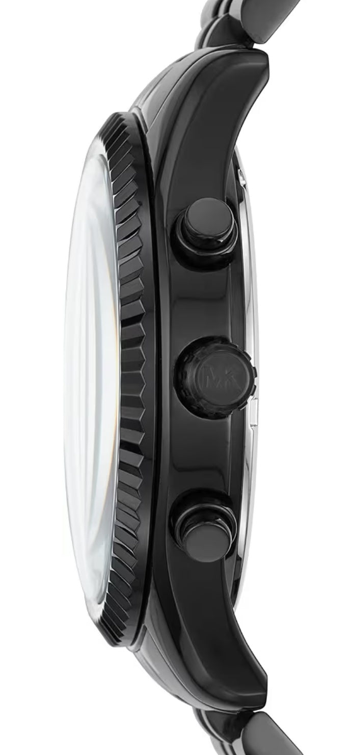 M K Lexington Chronograph Stainless Steel Watch, Blackout, Dress Watch