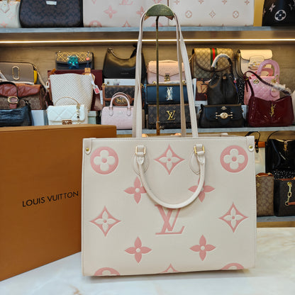 LVB 41cm OTG Large Tote Bag - Cream Pink (Double Box Ultra Premium)
