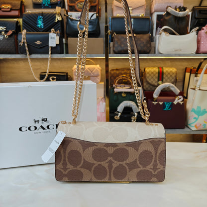 COCH Klare Envelope Sling/Shoulder Bag - Beige Apricot (Ultra Premium)