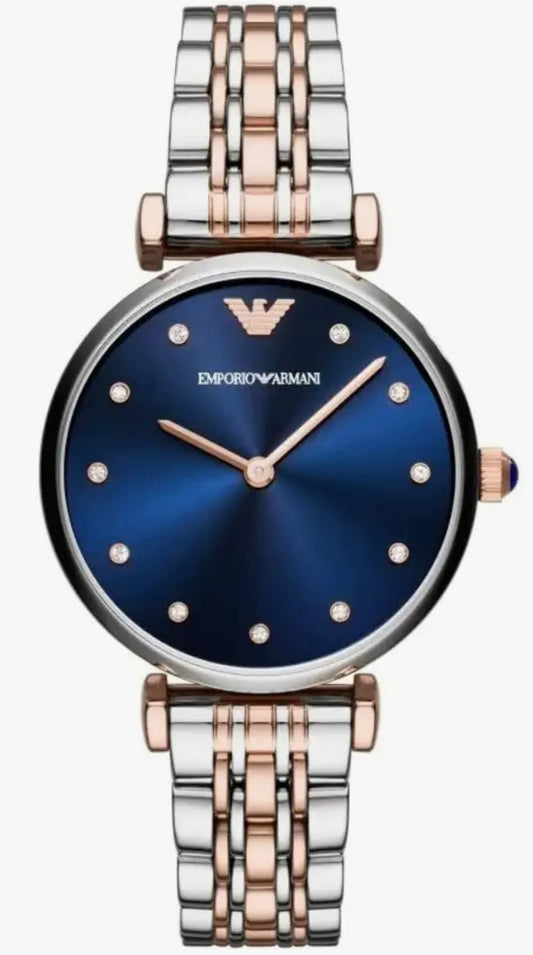 E A Analog Blue Dial Women's Watch