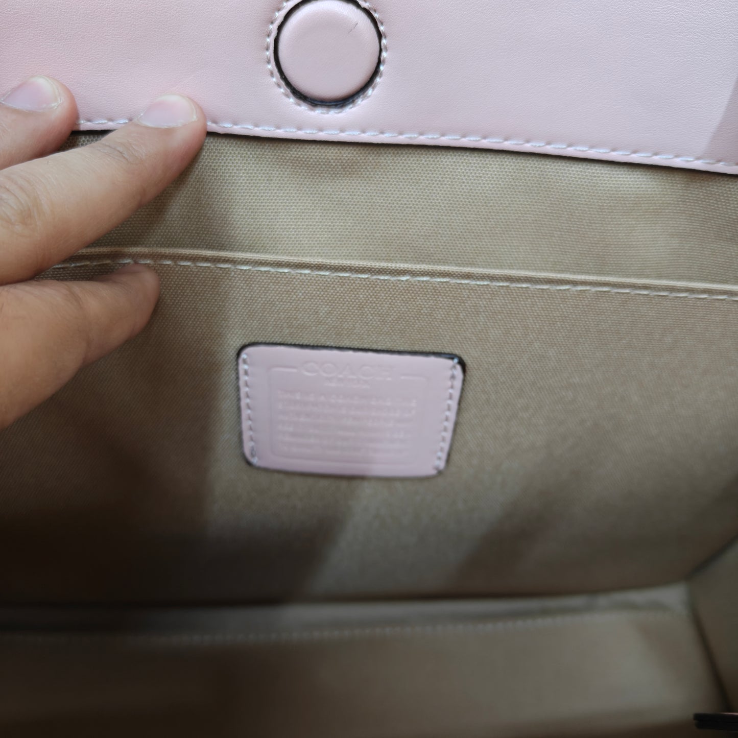 CH Maggie Tote Bag Ultra Premium with Box (Pink with Brown Handle)