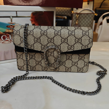 GG Diana Crossbody Bag (Double Box Packaging) - Black Trim