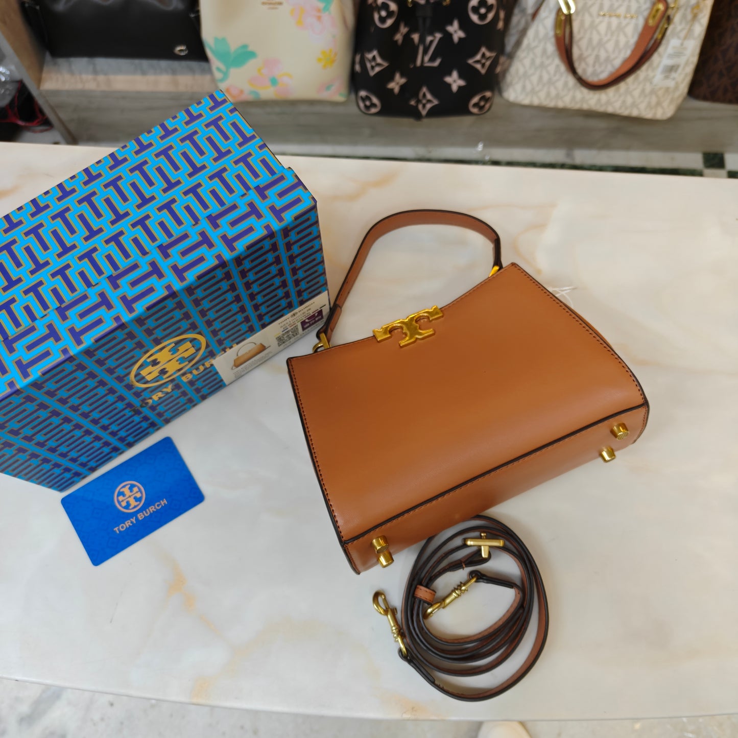 TB Mini Satchel - Tan