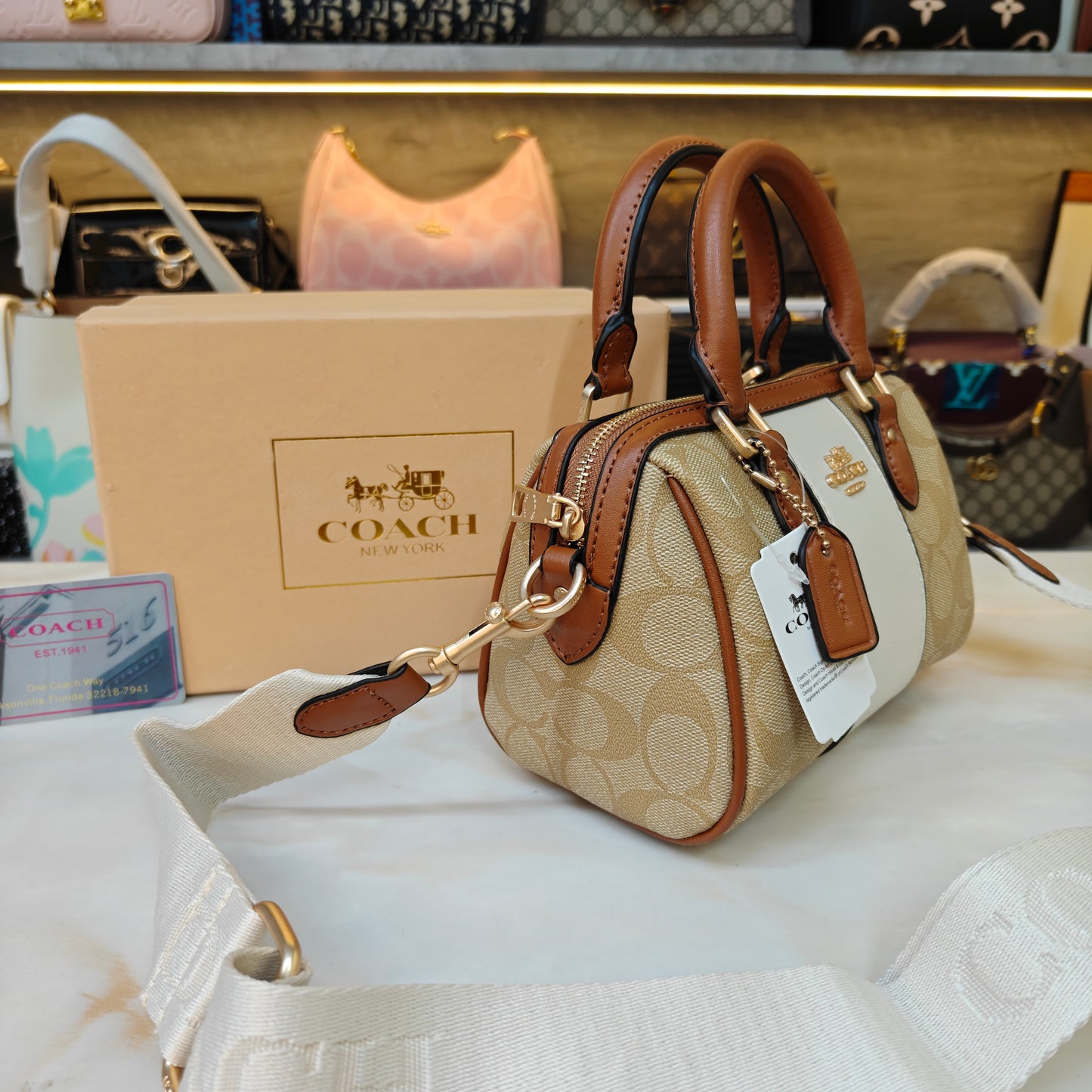 CH Speedy Crossbody Satchel - Light Apricot Colour