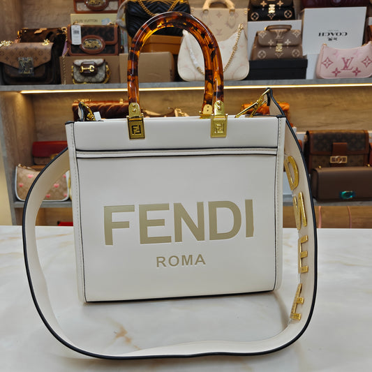 FND Mini Tote - White (With Box