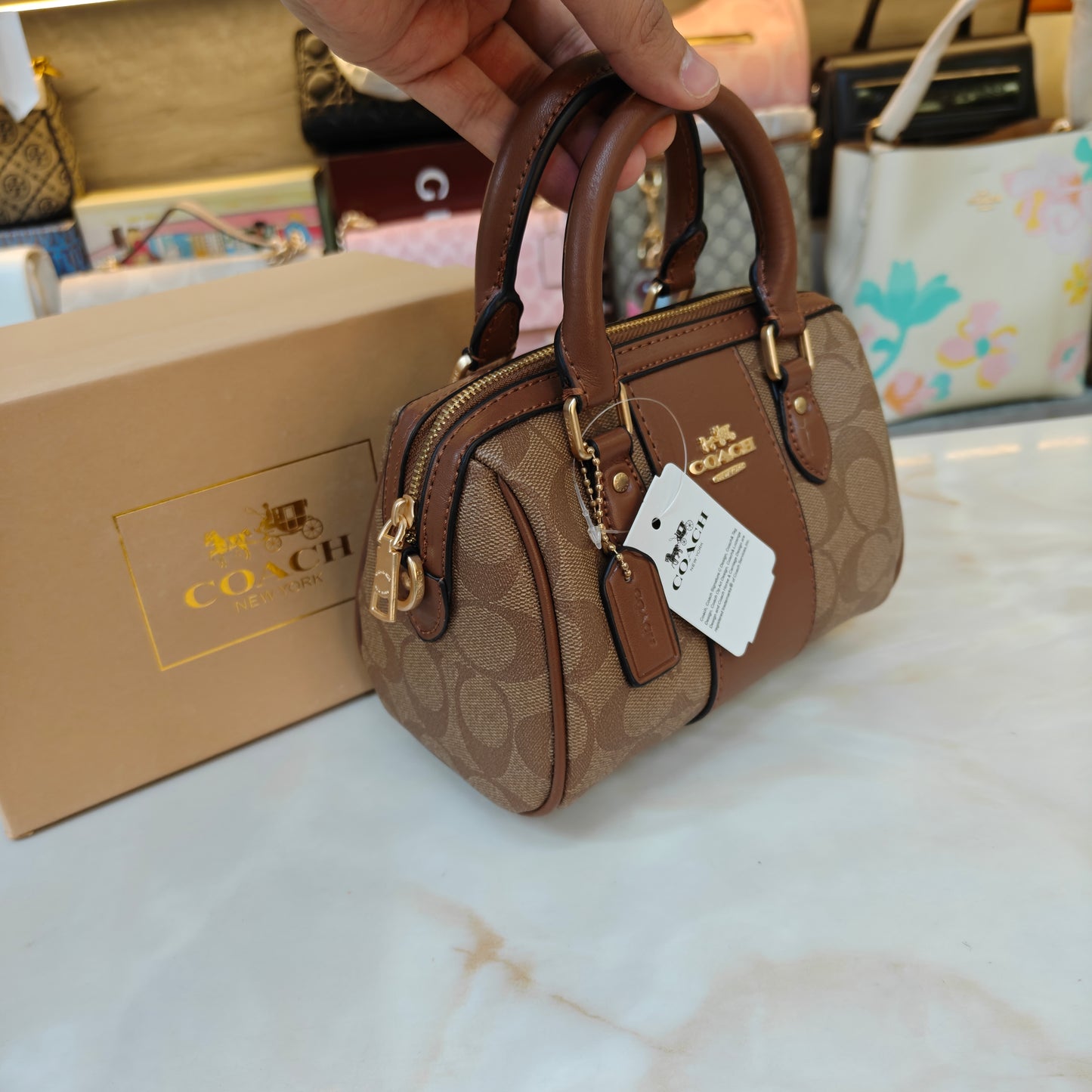 CH Speedy Crossbody Satchel - Tan Apricot