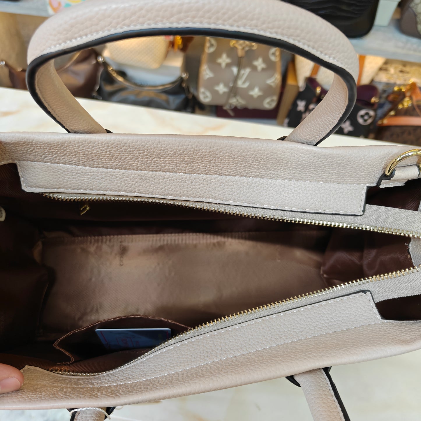 CH Ace Tote Bag - Beige Colour