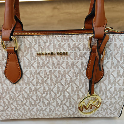 MK34 Satchel Bag (White Tan)
