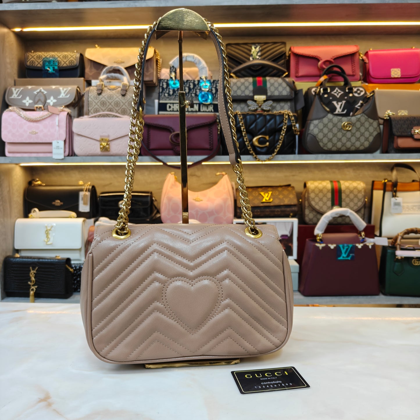 GG Marmont Medium Size (Beige)