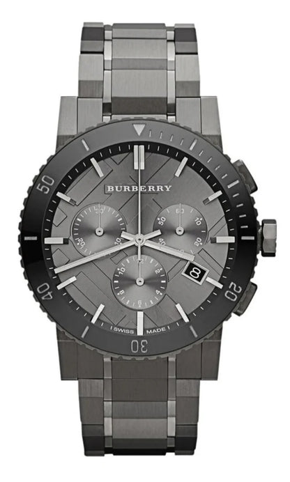 Brbry Men’s Watch Stainless Steel Grey Strap With Grey Dial