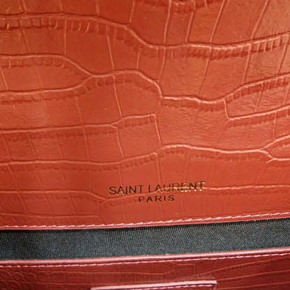 YSL Kate Croco - Wine (Ultra Premium)