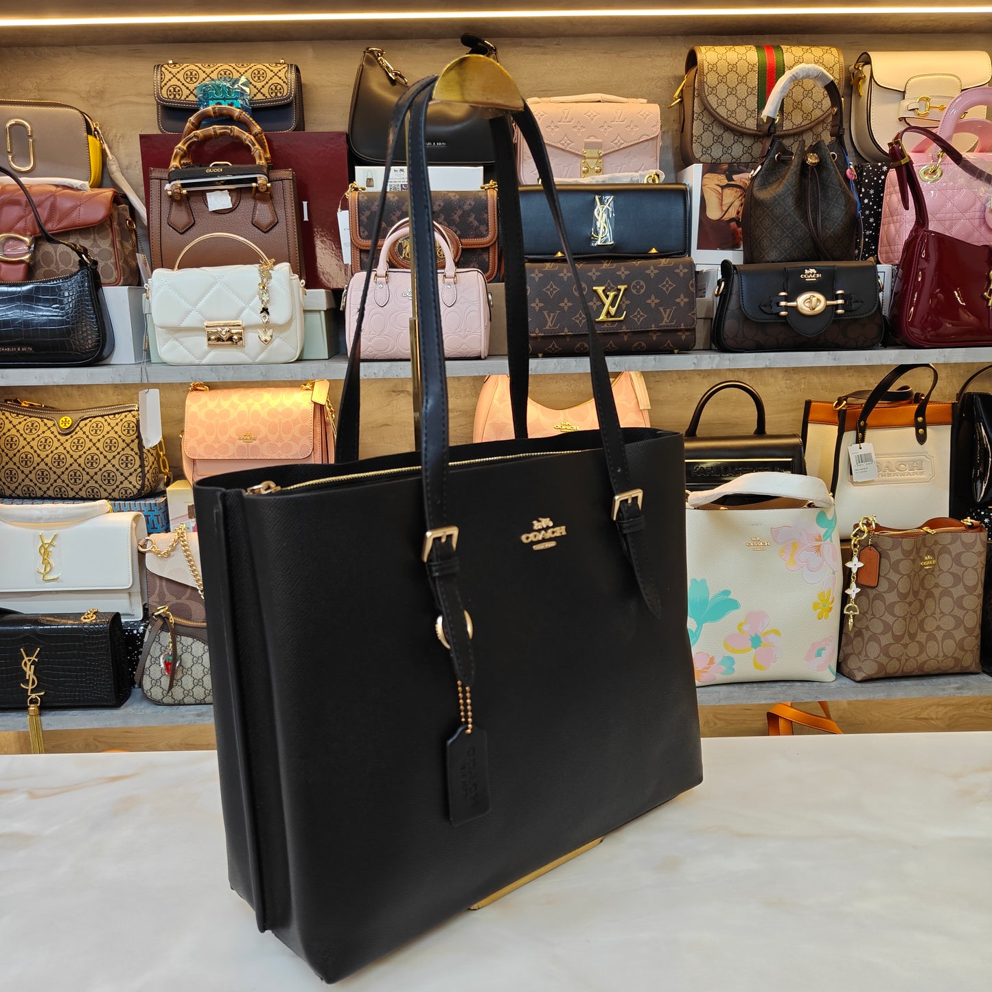 CH Mollie 3 Partition Tote Bag - Midnight Black