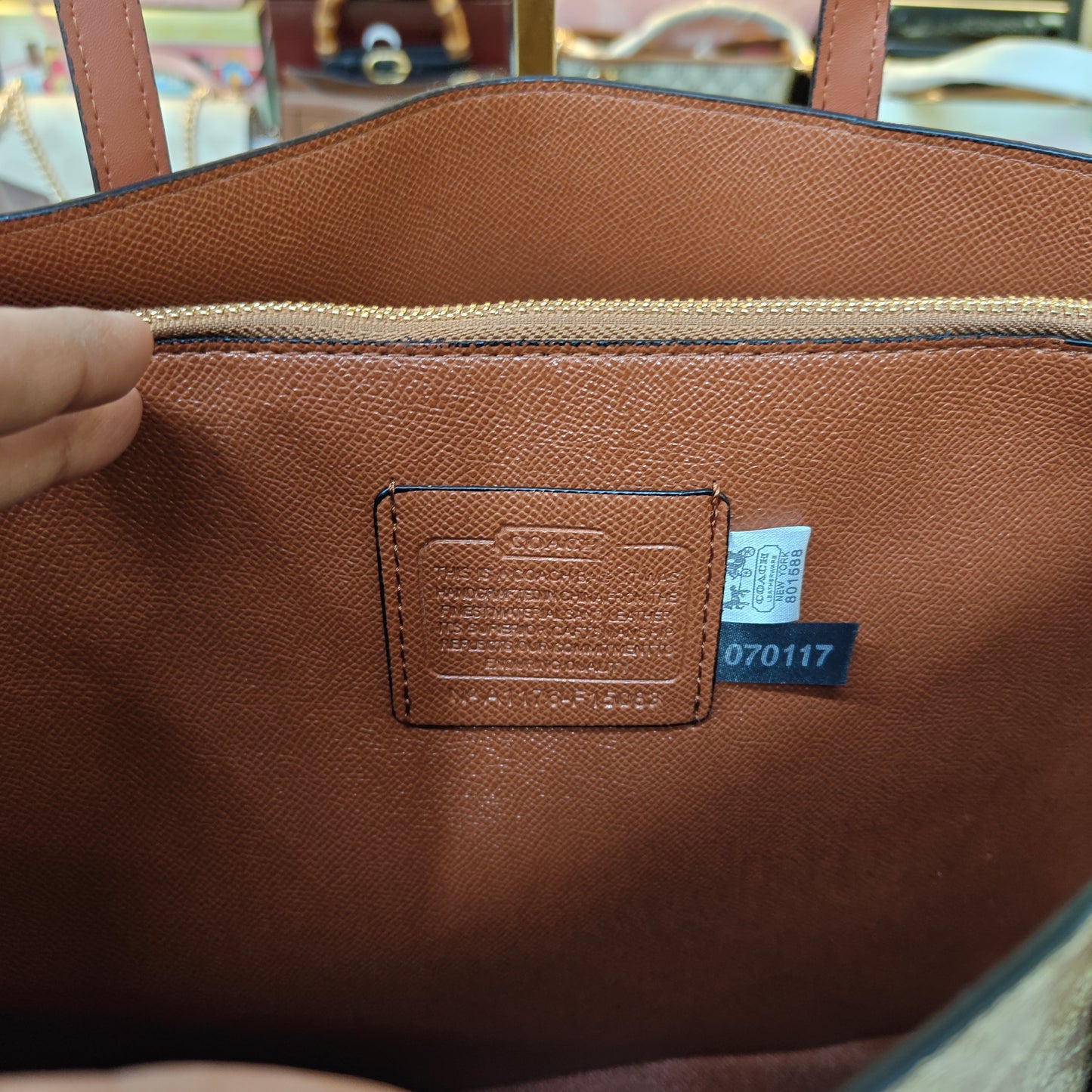 CH Mollie 3 Partition Tote Bag - Tan Apricot