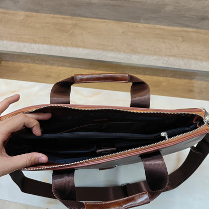 MB Laptop Bag - Brown Colour (Large)