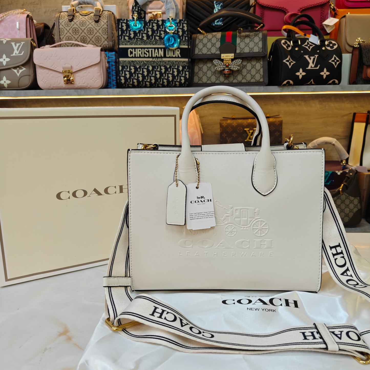 CH Ace Tote Bag 26 - Ultra Premium White Colour