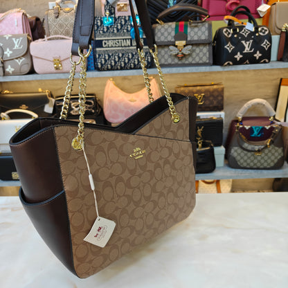 CH Tote Bag Ultra Premium - Coffee Apricot