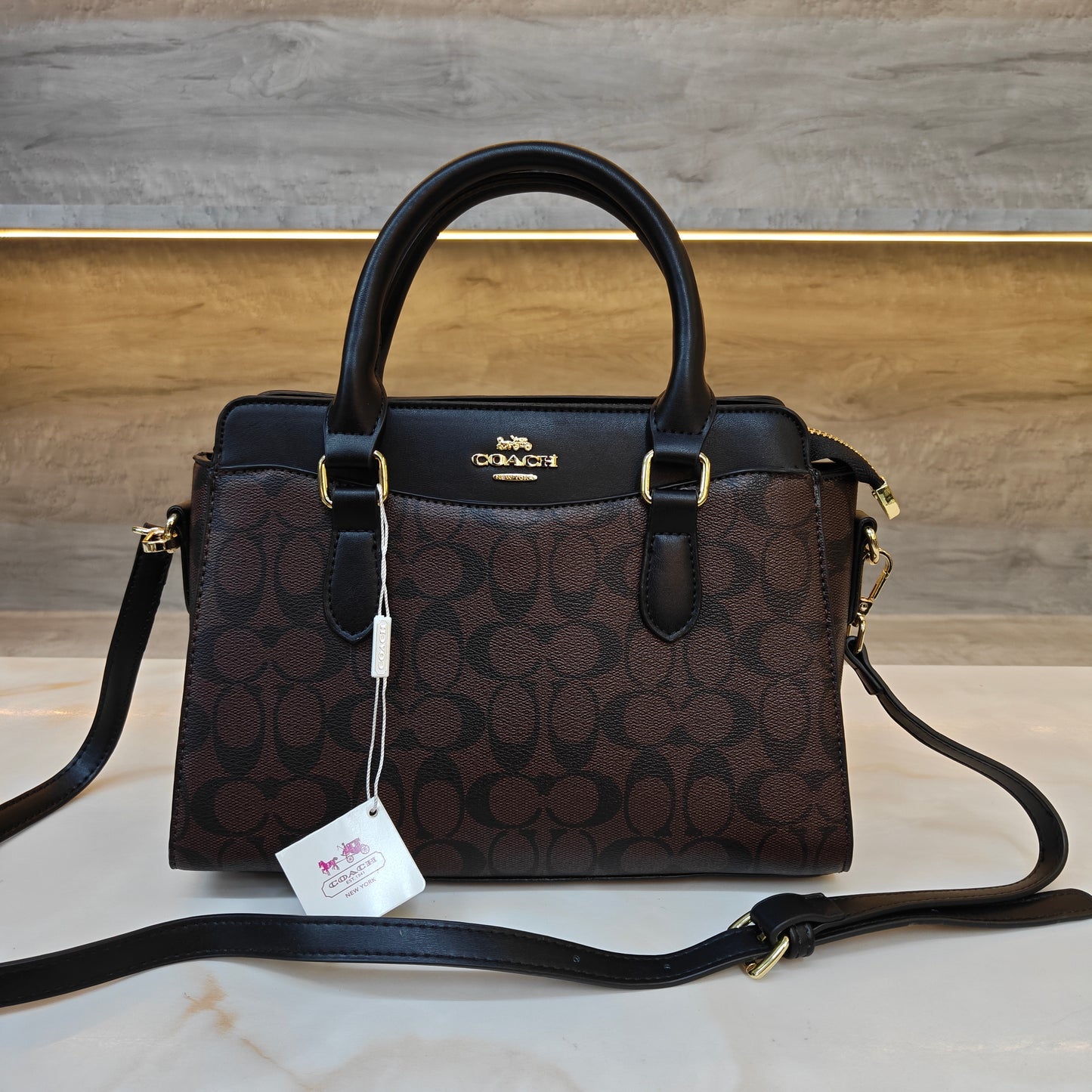CH Satchel Bag (Coffee Black)
