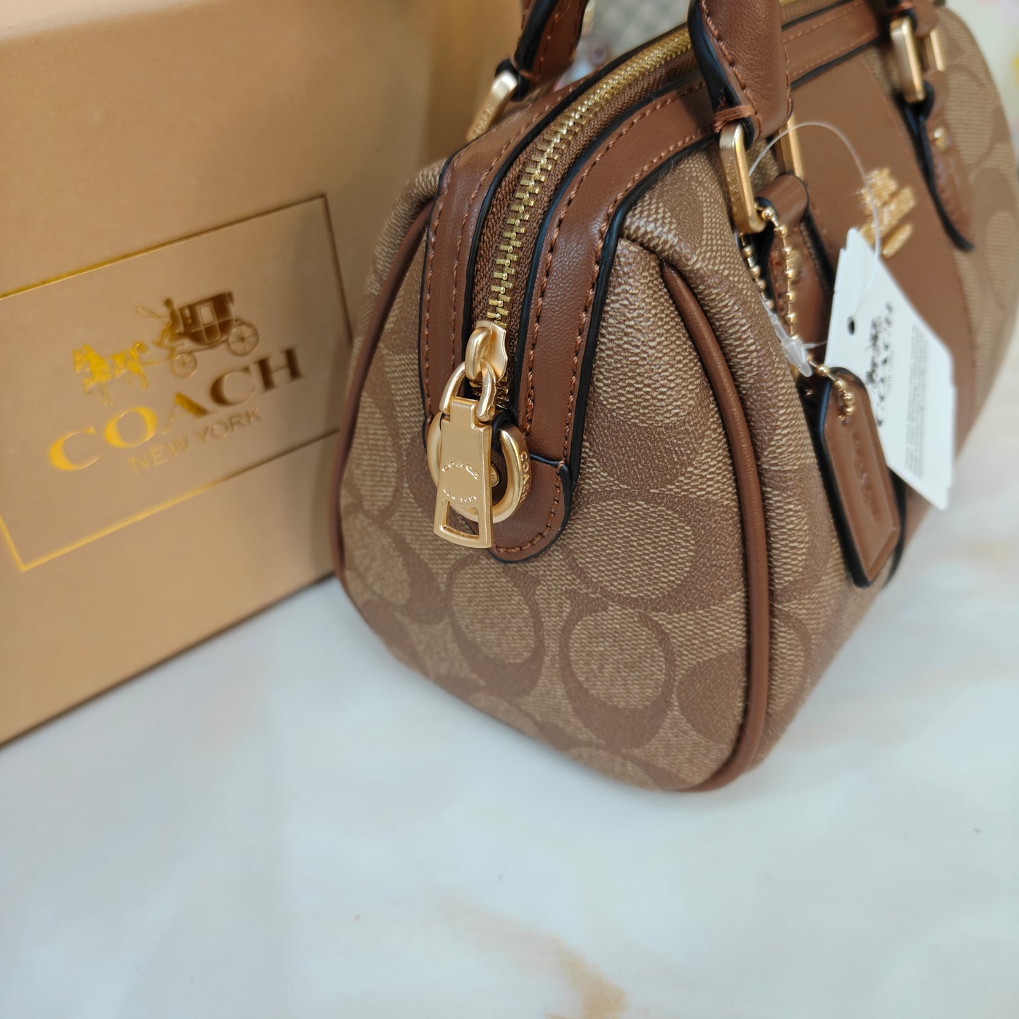 CH Speedy Crossbody Satchel - Tan Apricot