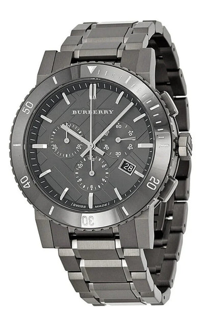 Brbry Men’s Watch Stainless Steel Grey Strap With Grey Dial