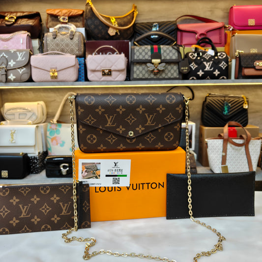 LV222 - Sling - Coffee Monogram 3 in 1