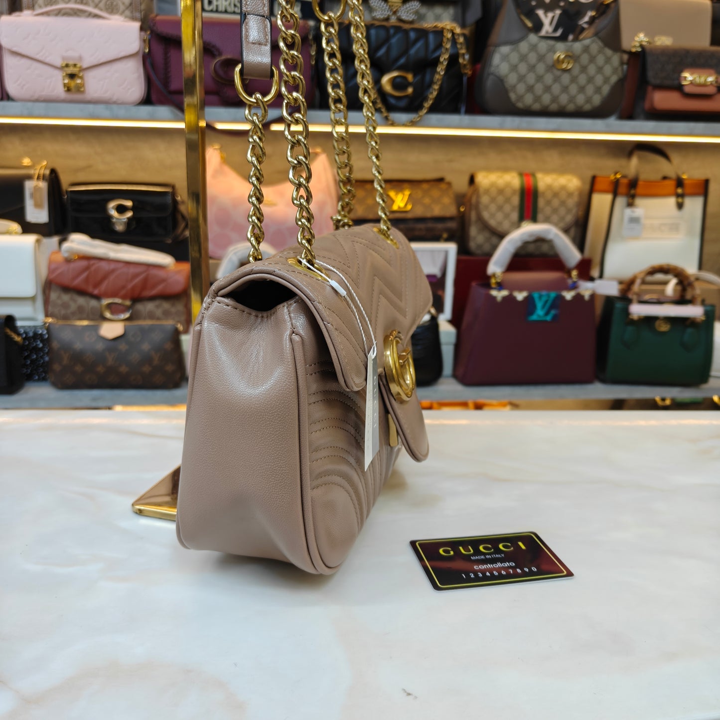 GG Marmont Medium Size (Beige)