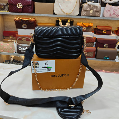 LV Sling Quilted - Black