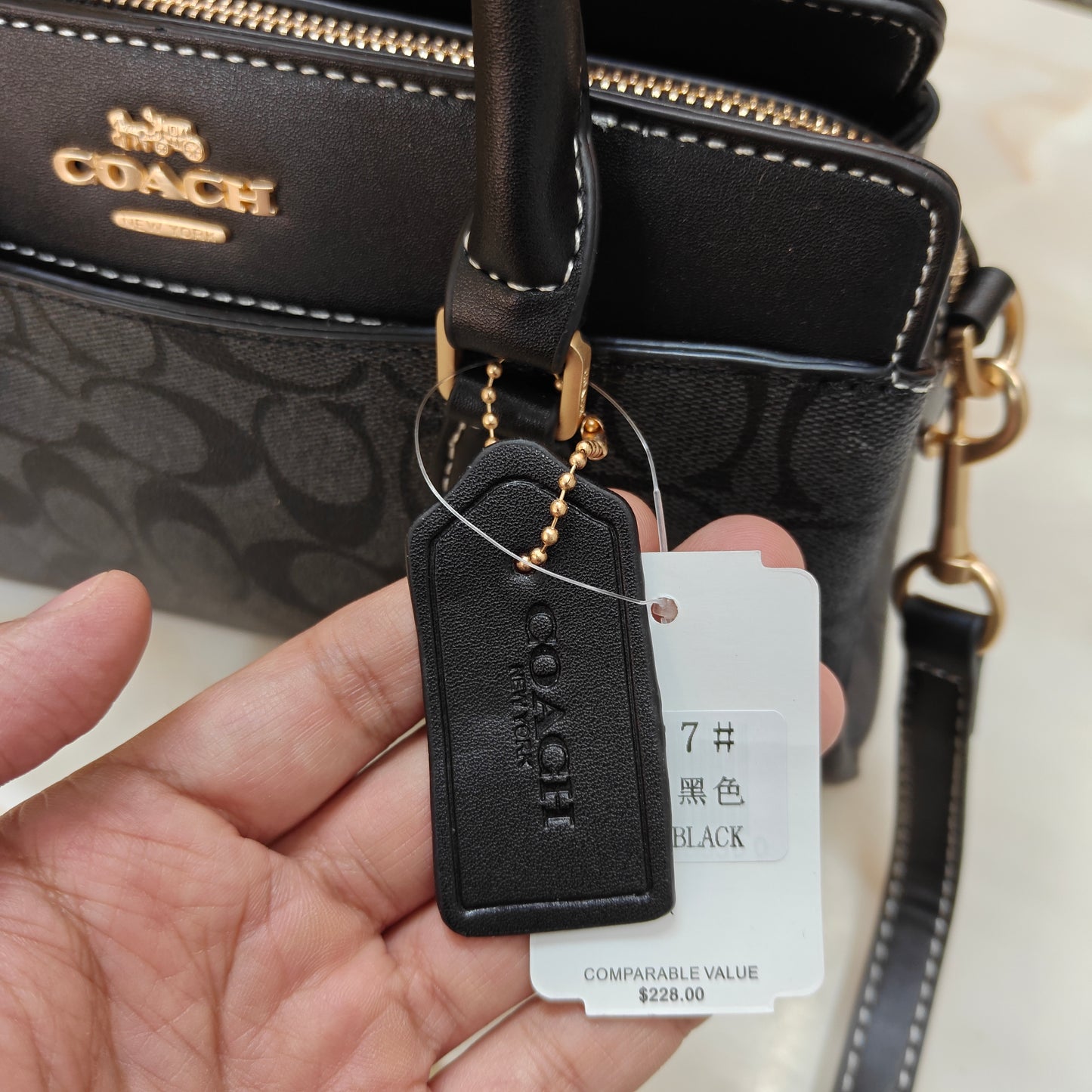 CH Darcie Satchel Bag - Black