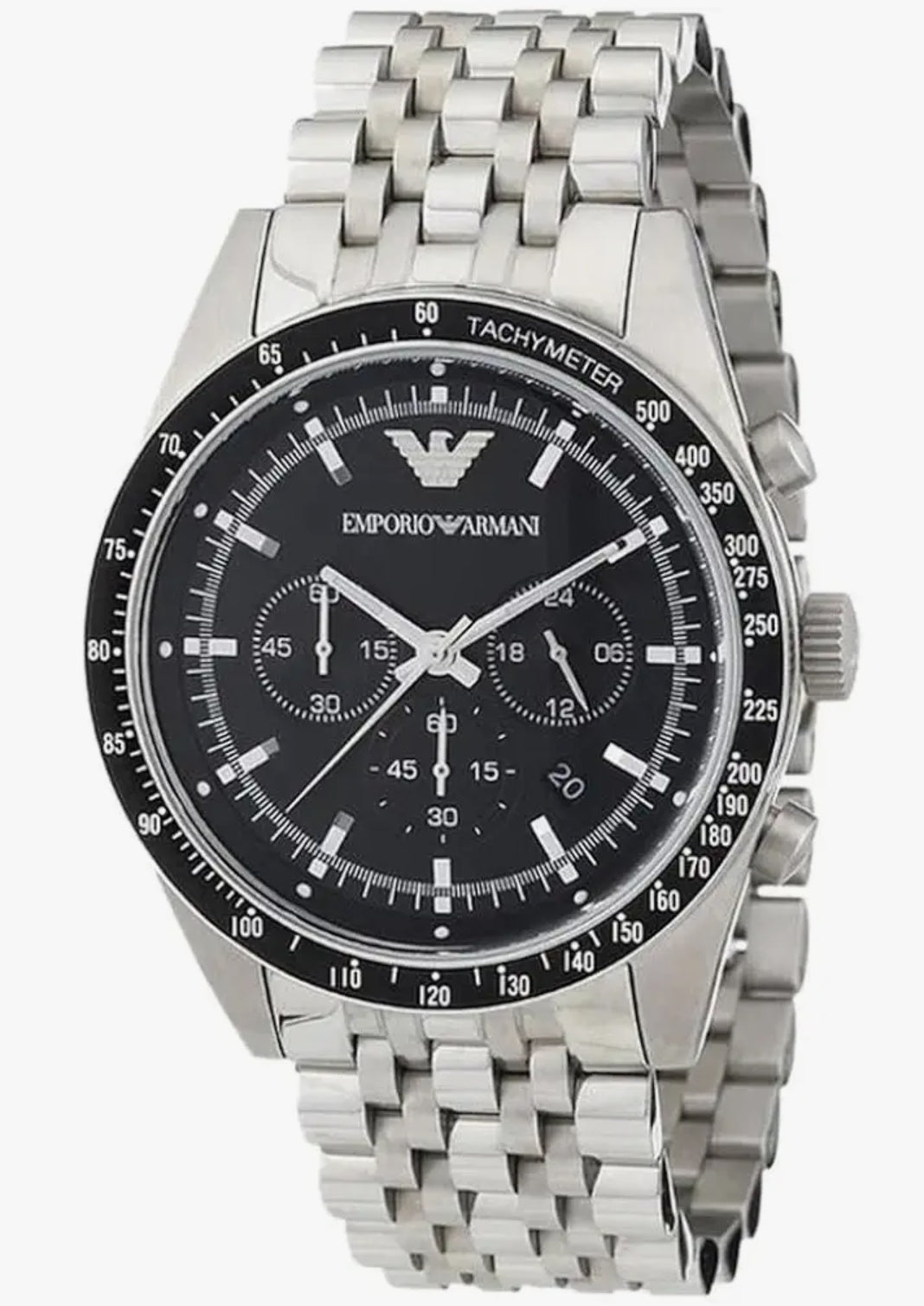 E A Analog Black Dial Men's Watch