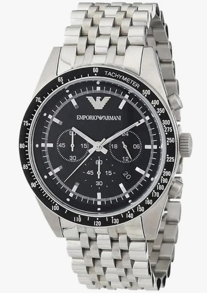 E A Analog Black Dial Men's Watch